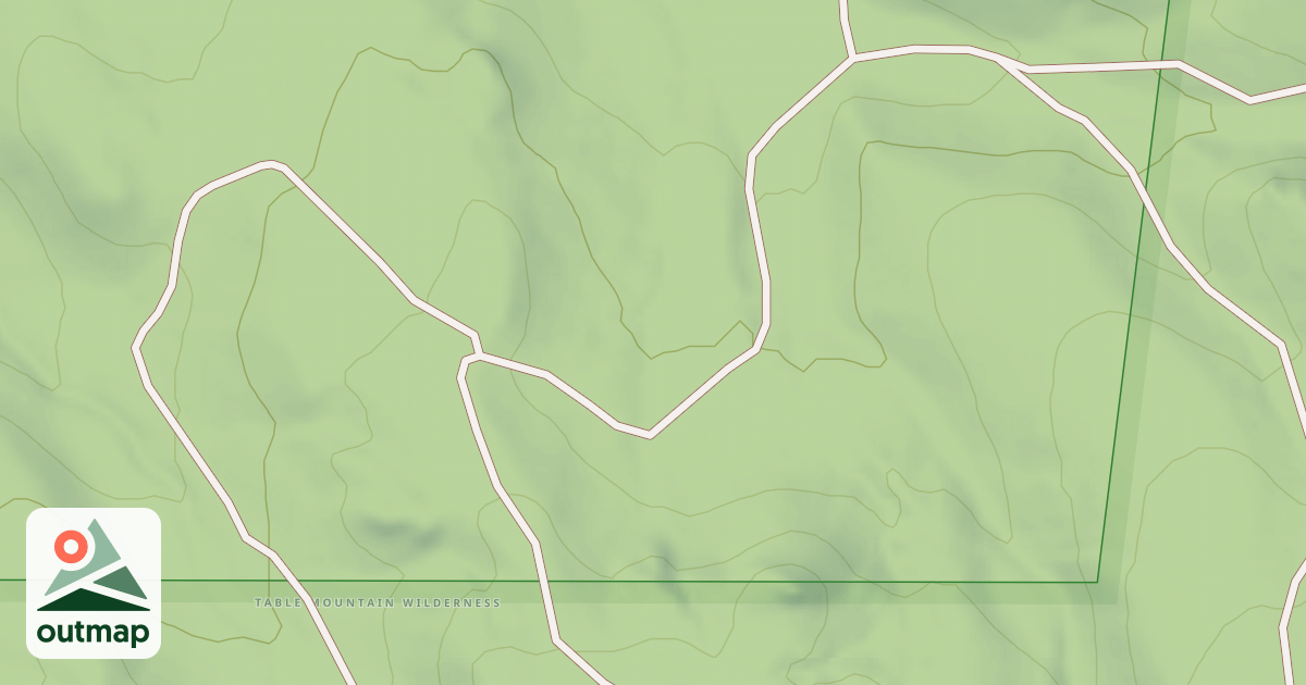 Map of MORGAN CREEK SPUR