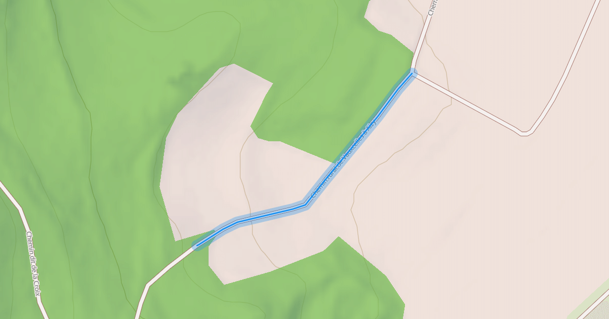 Map preview of Chemin rural de Vauxcelles à Aizy