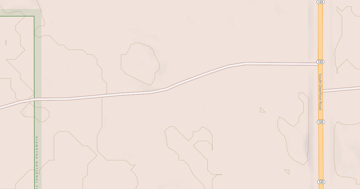 Map preview of M-123 SPUR 3432