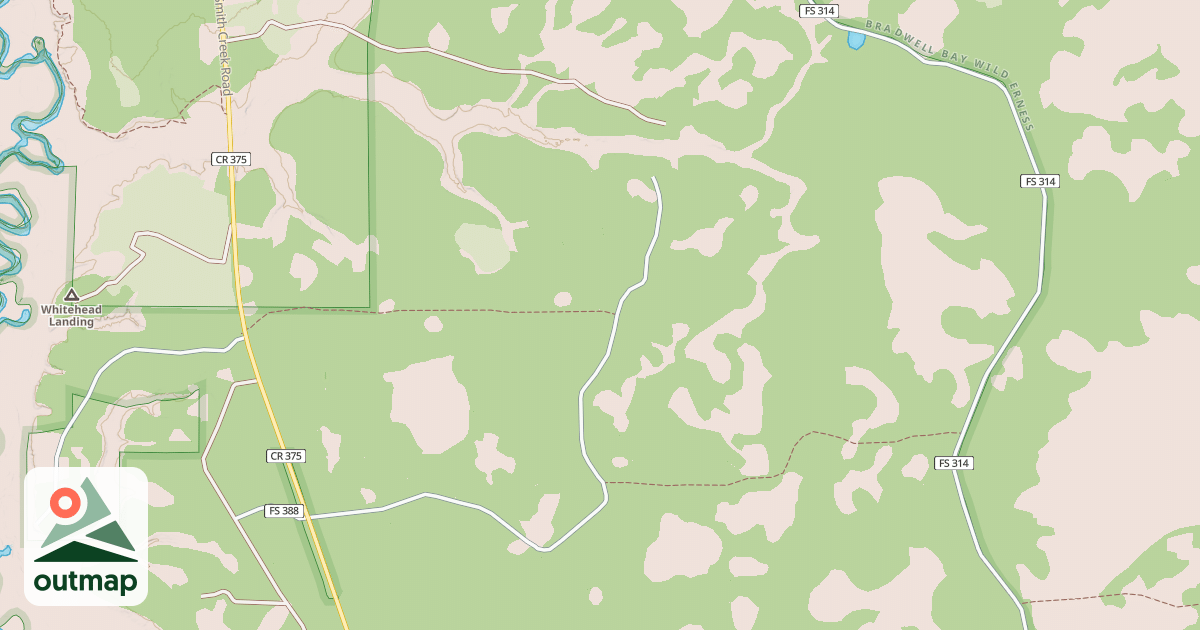Map of USFS Motor Vehicle Use Map Roads {166E16B6-2504-4325-A6F2-74744DC24431}