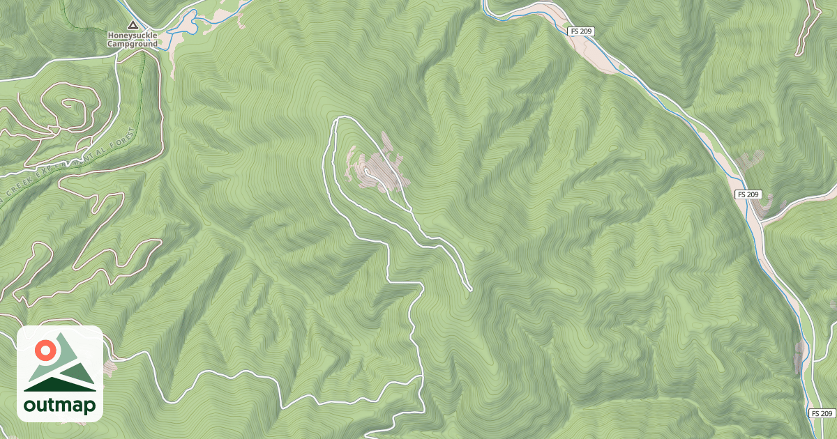 Map of USFS Motor Vehicle Use Map Trails 11786