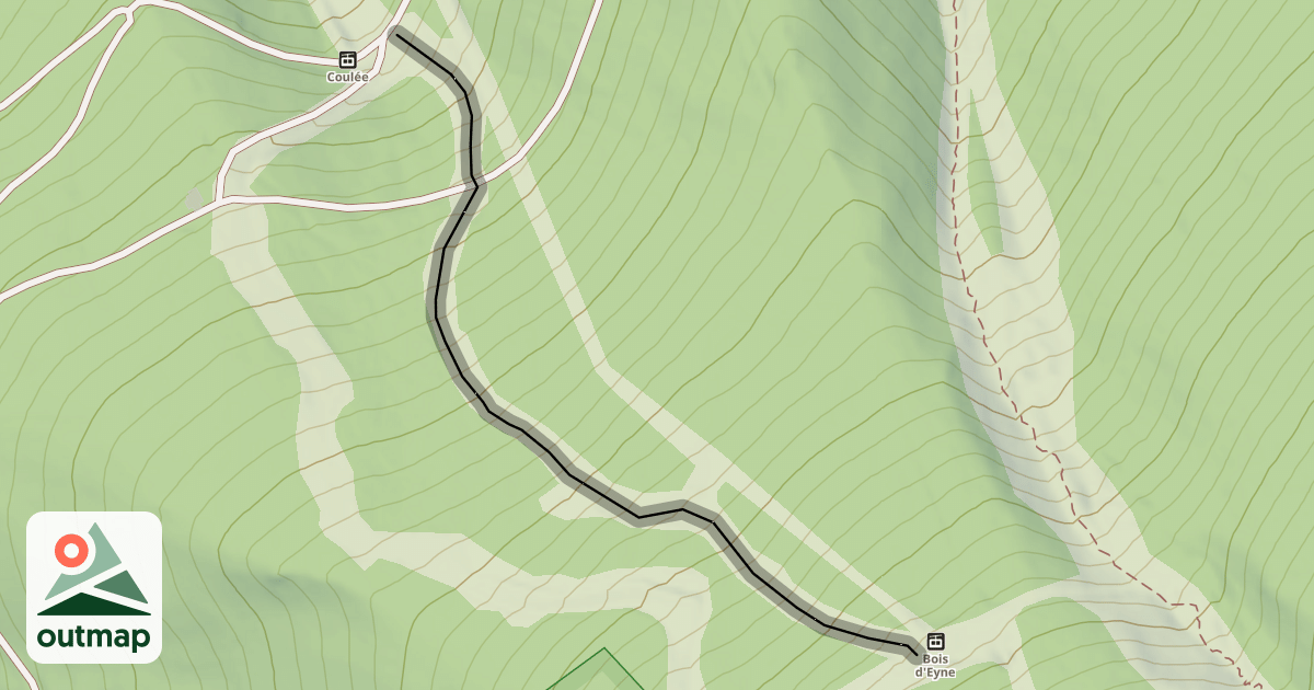 Map of Noire d'Eyne