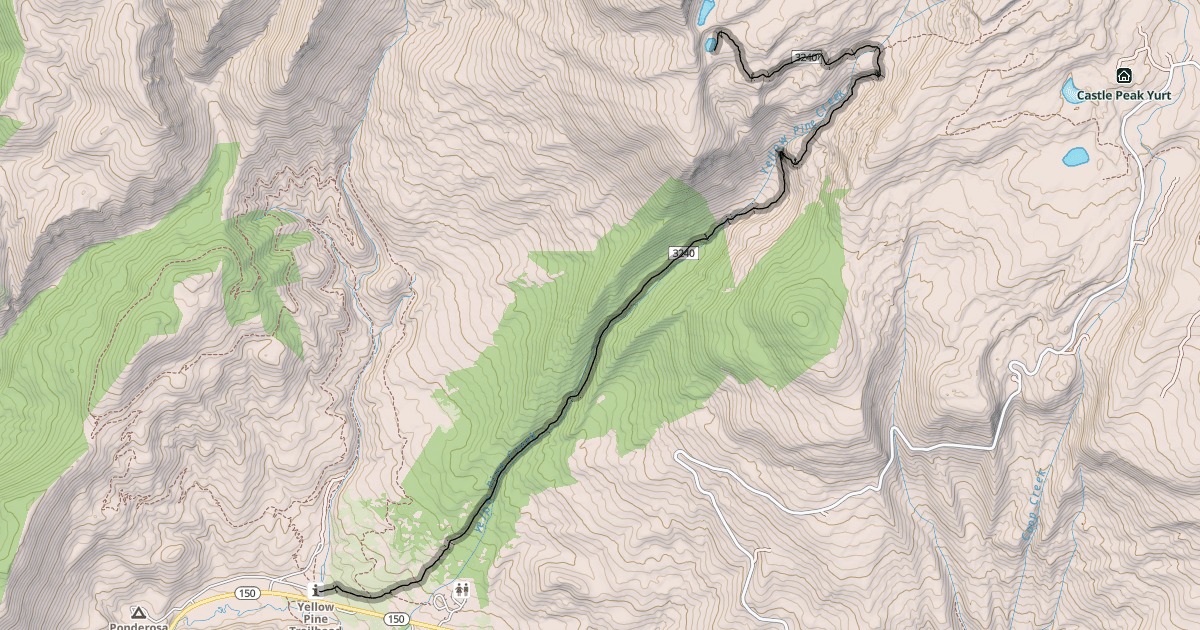 Map preview of Yellow Pine Trail