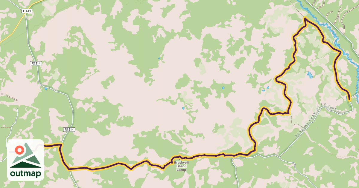Map of Florida National Scenic Trail - Wakulla Section
