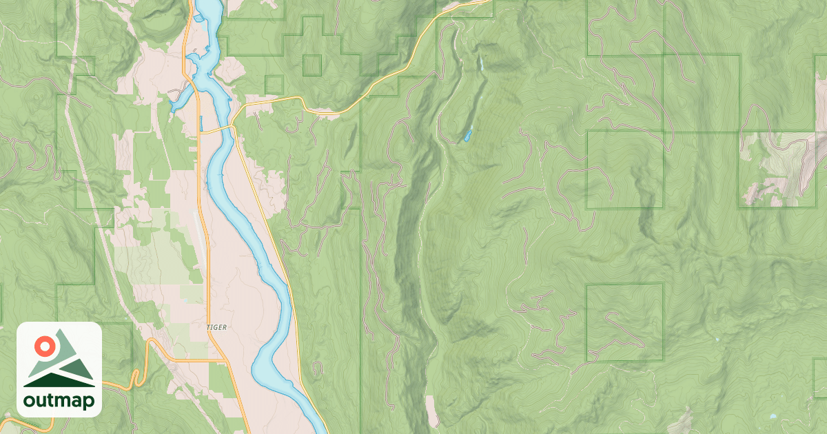Map of DRY CANYON RIDGE