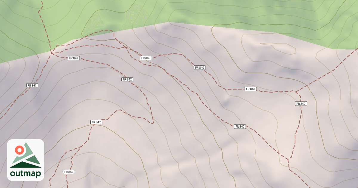 Map of BAUGHMAN'S SADDLE SINGLE TRACK