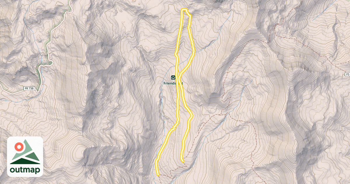 Map of Brush Creek Ski