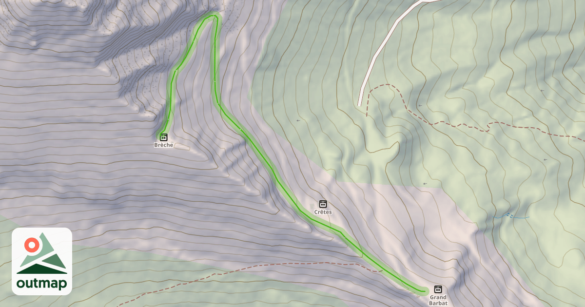 Map of Crêtes