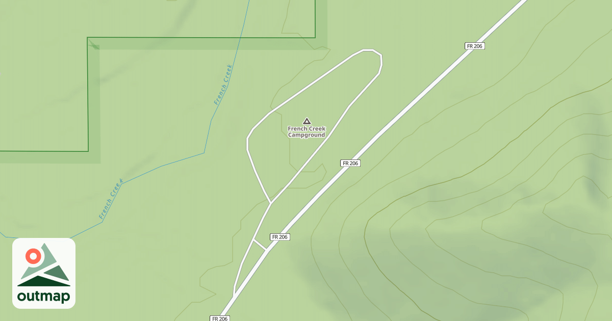 Map of FRENCH CREEK C G