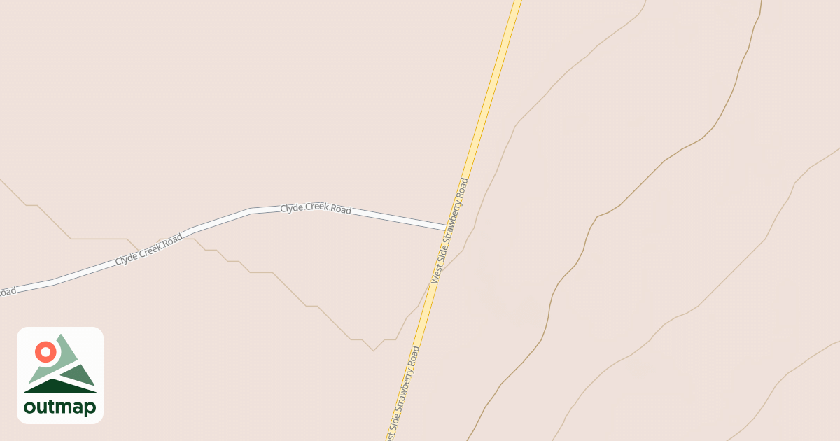 Map of Clyde Creek Loop Snomo Groomed