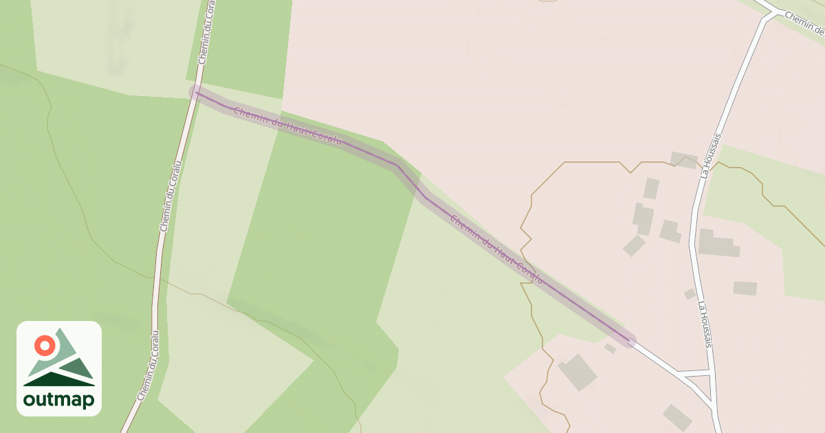 Map of Chemin du Haut-Coralu
