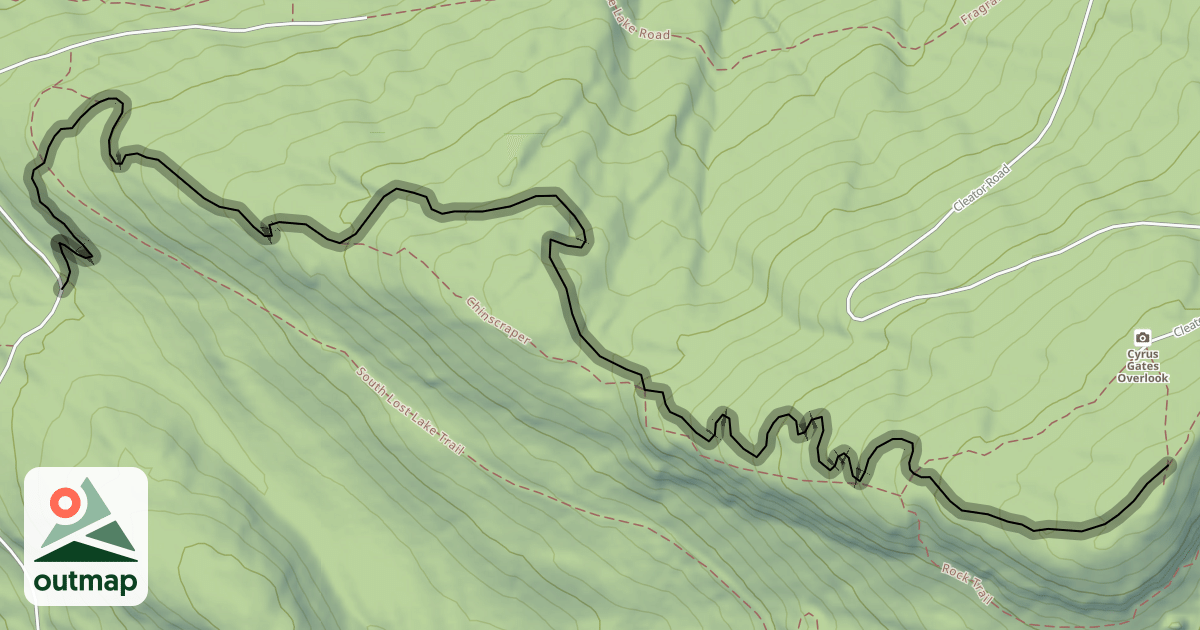 Map of Double Black Diamond