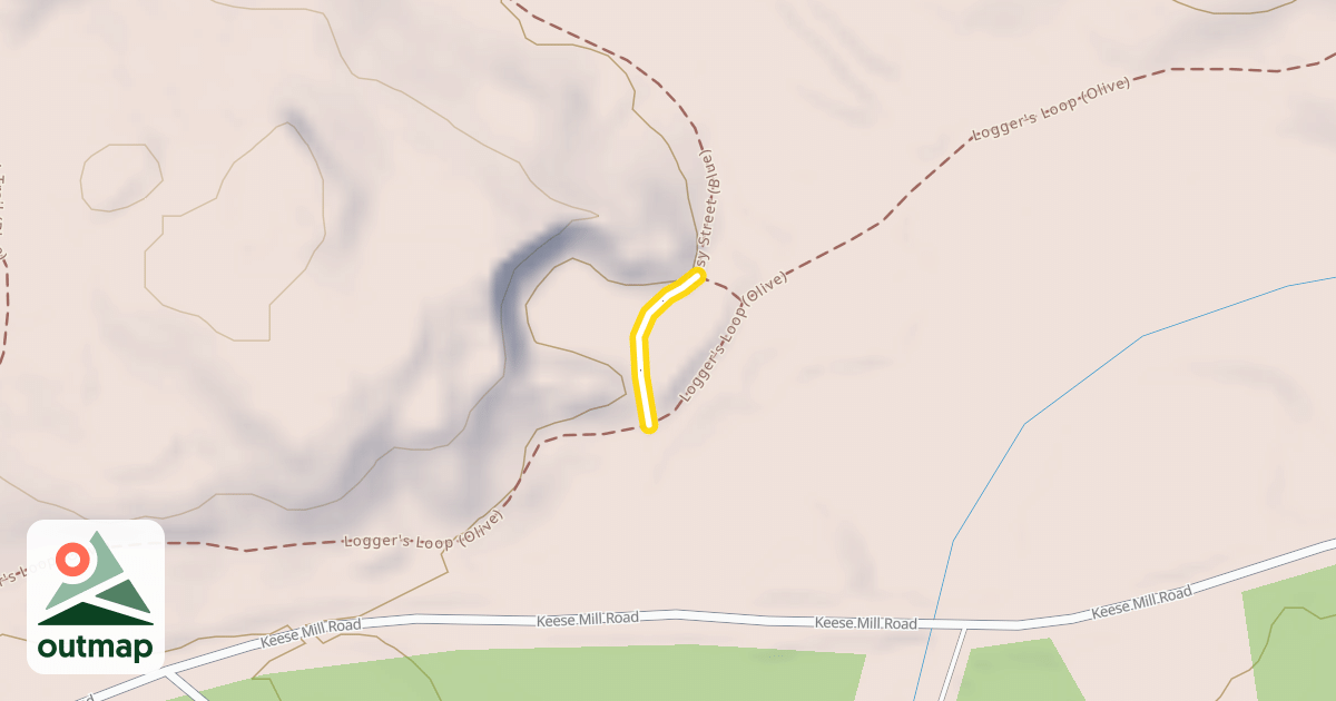 Map of Easy Street (Blue)