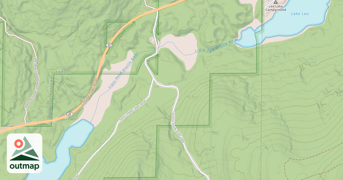 Map of TACOMA DIVIDE