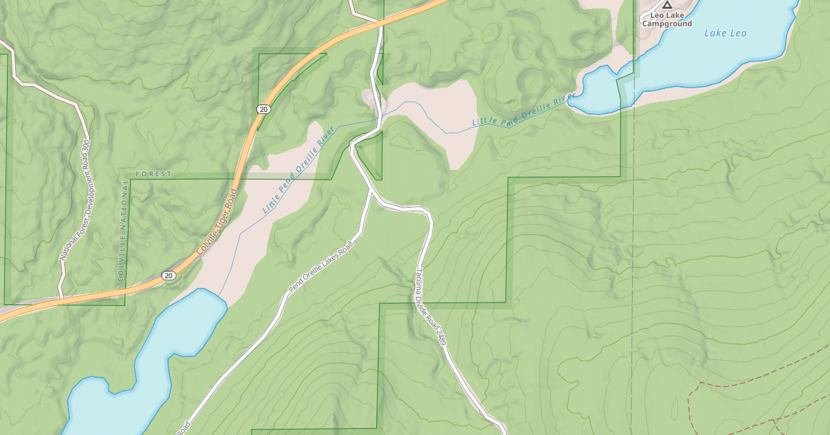Map preview of TACOMA DIVIDE