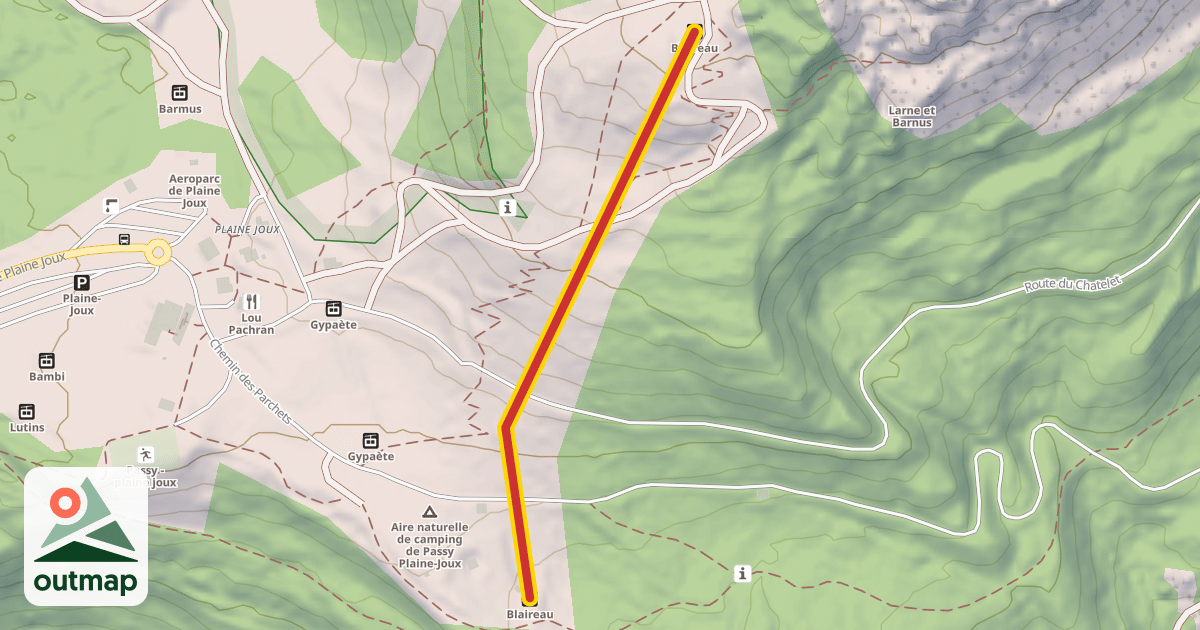 Map of Blaireau