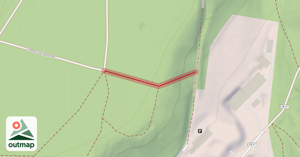 Map of Chemin de Montcels