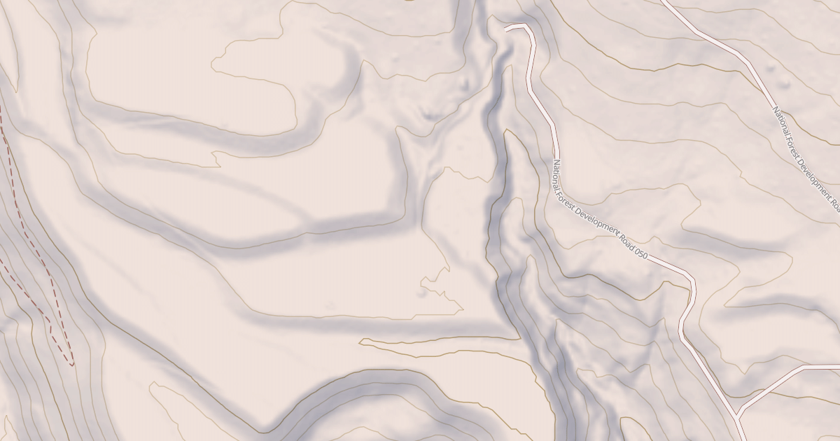 Map preview of USFS Motor Vehicle Use Map Roads {705D58F8-D9D9-43A1-B486-05FAF8D1A272}