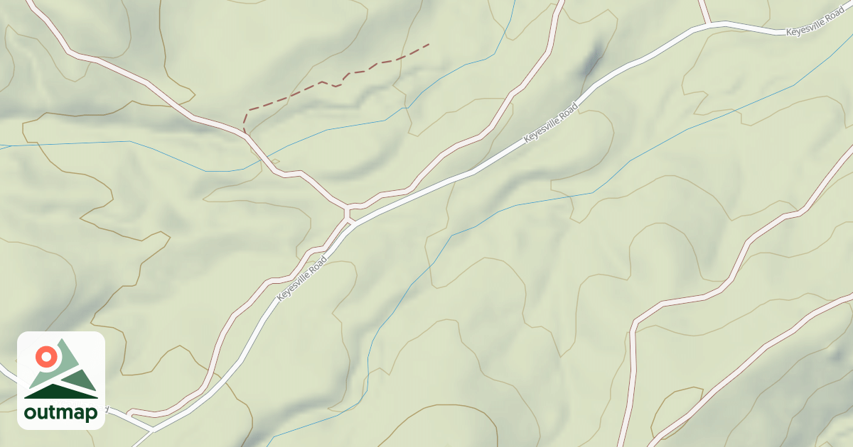 Map of 16070 Keyesville/blk Gulch Usgs Lake Isabel N