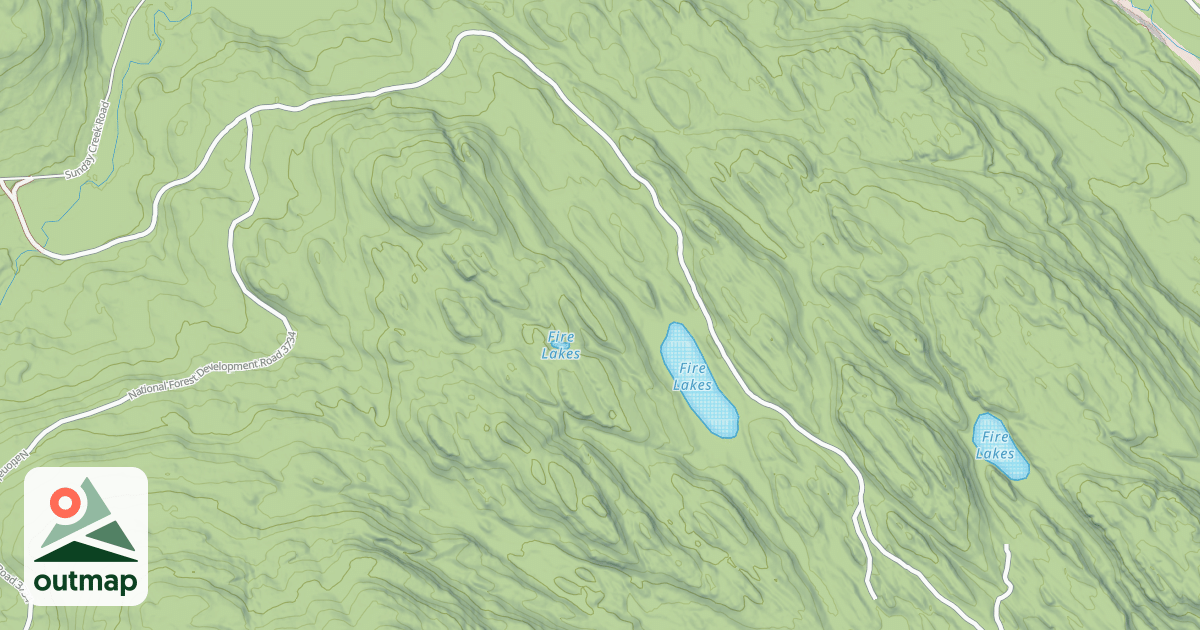 Map of FIRE LAKE
