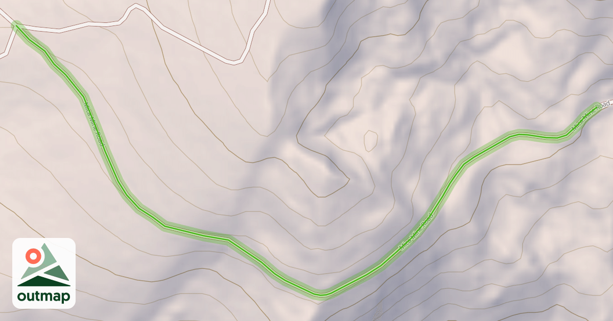 Map of Mica Mine Road