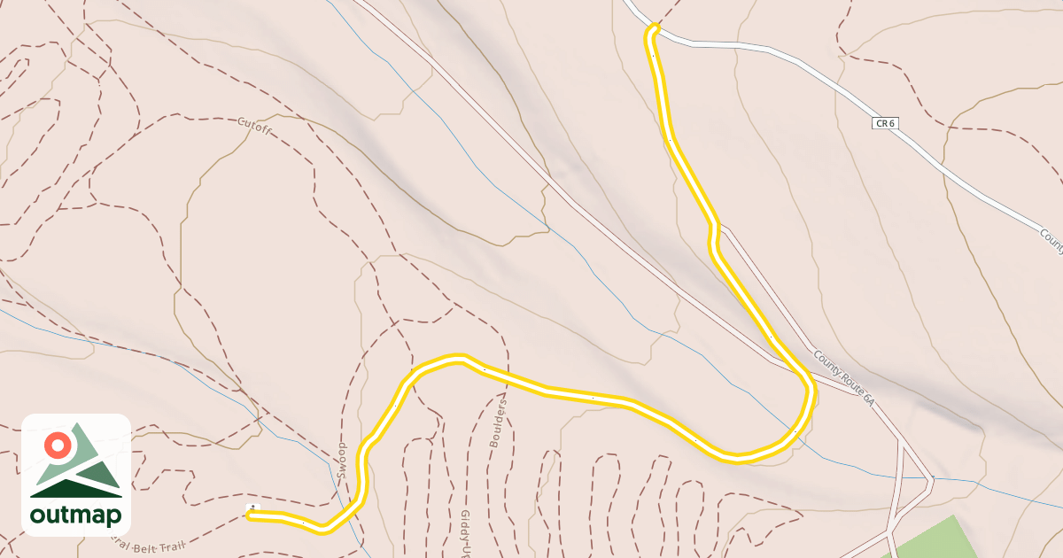 Map of Mineral Belt Trail