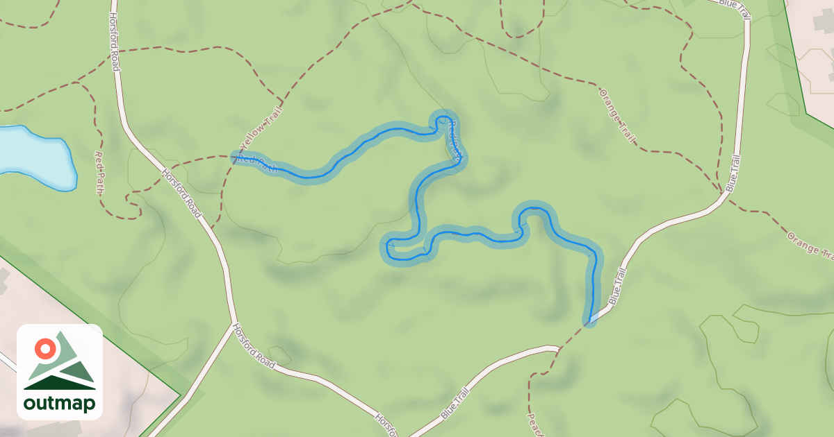 Map of Red Path