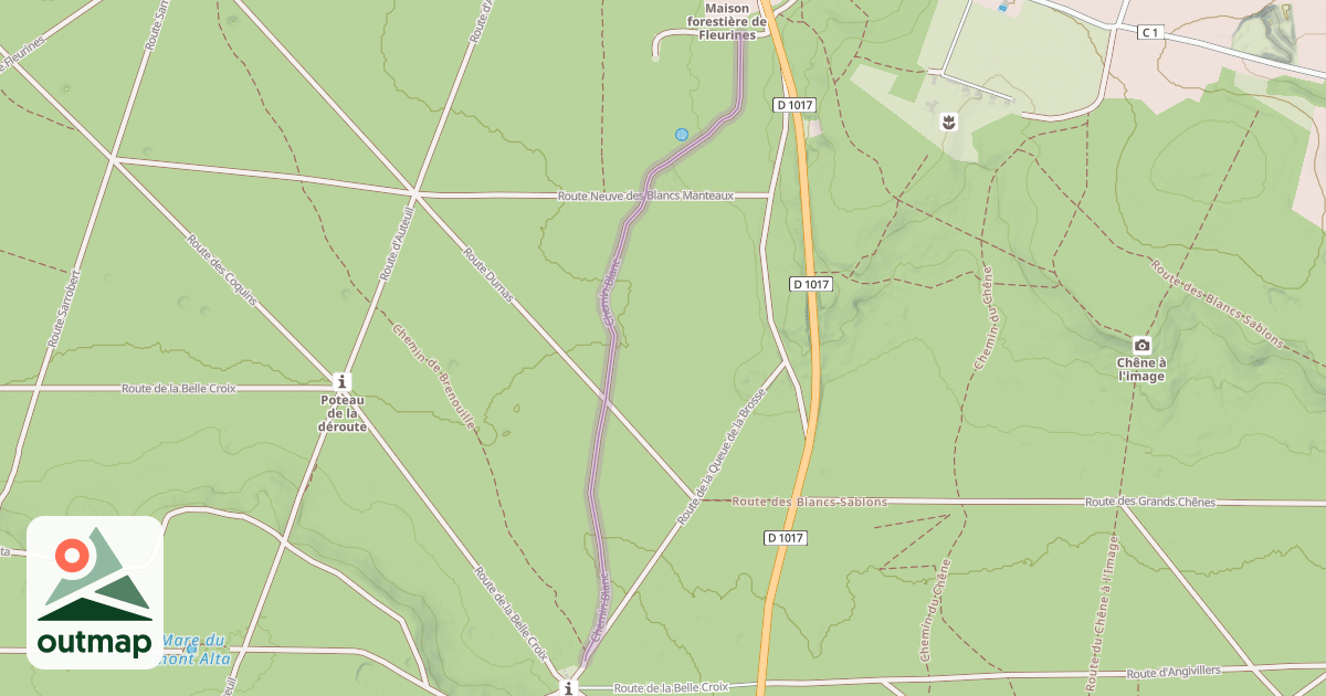 Map of Chemin Blanc