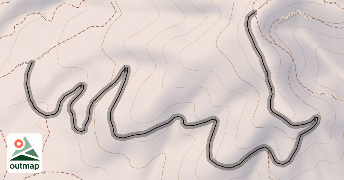 Map of Zed's Trail