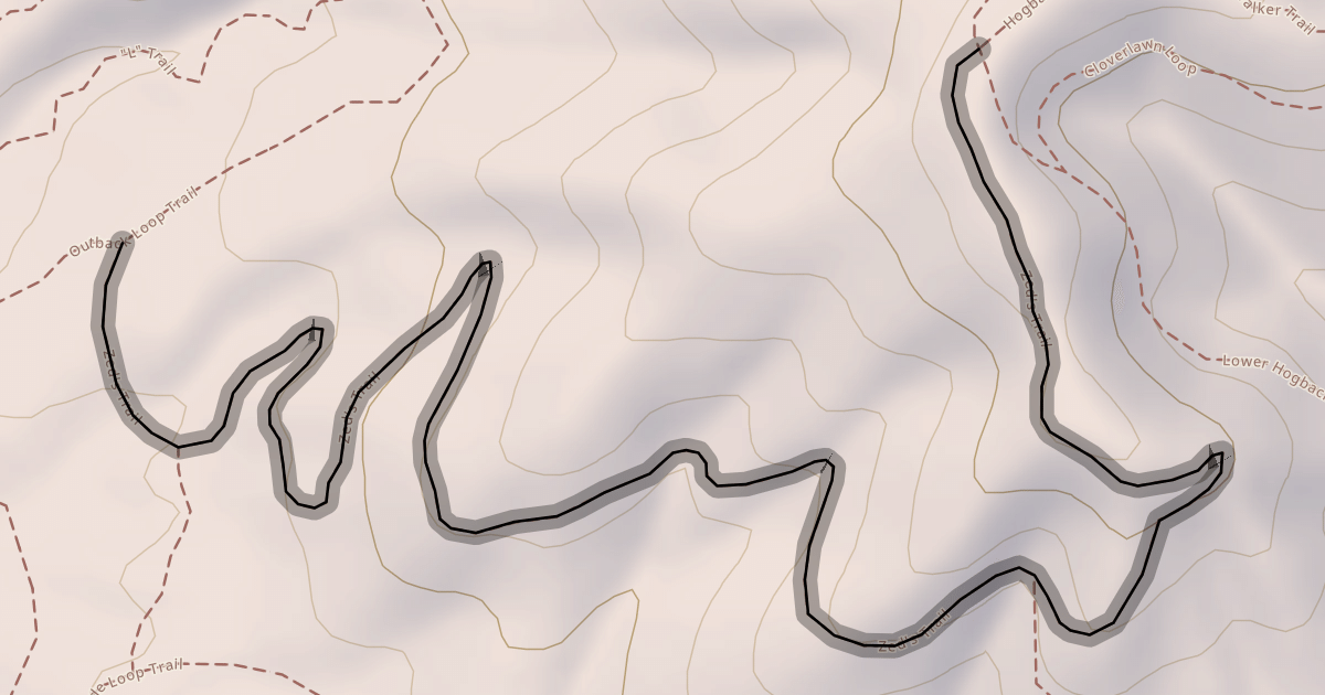 Map preview of Zed's Trail