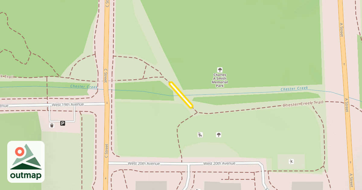Map of Chester Creek Trail