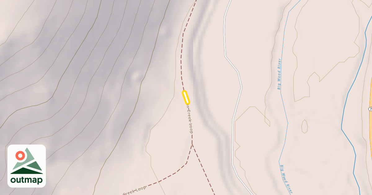 Map of Fox Creek Loop