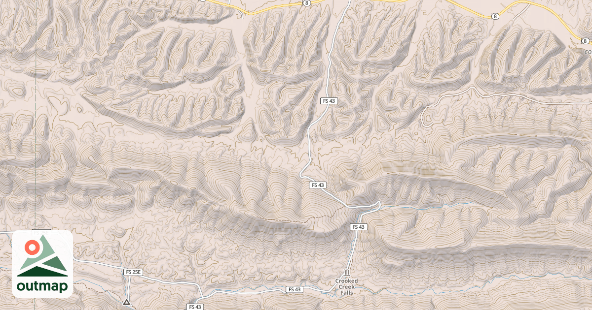 Map of CROOKED CREEK
