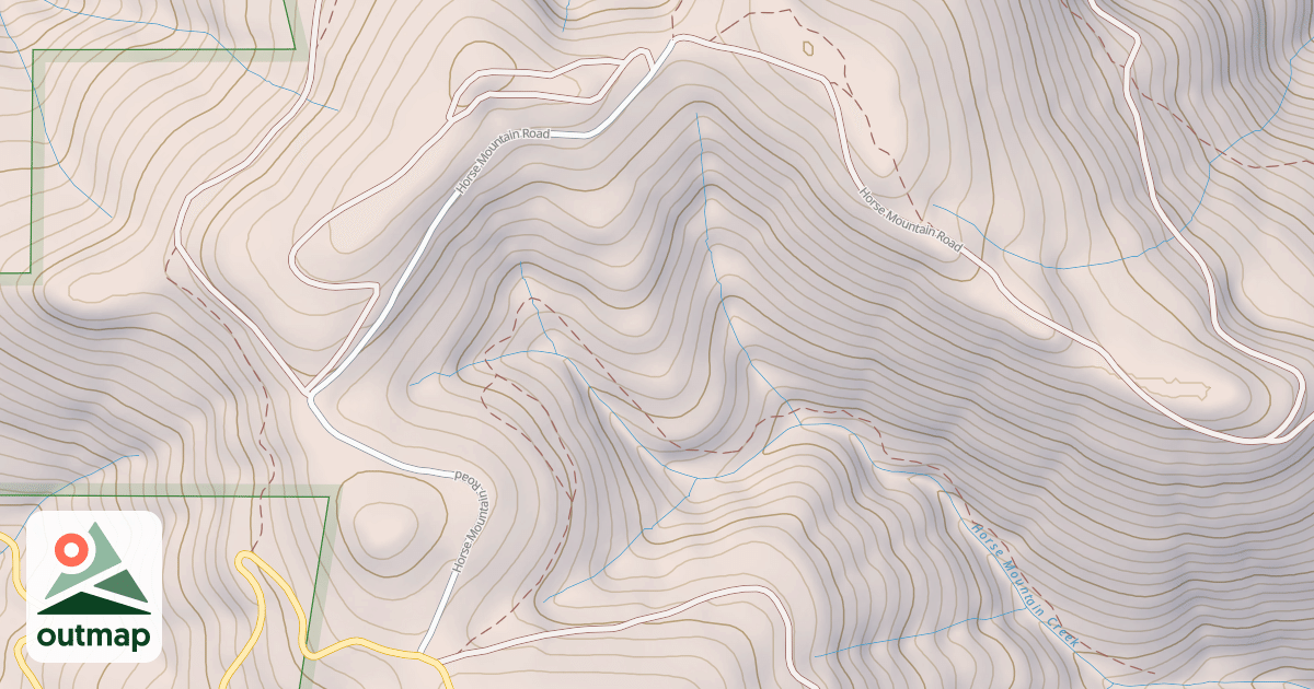 Map of HORSE MOUNTAIN