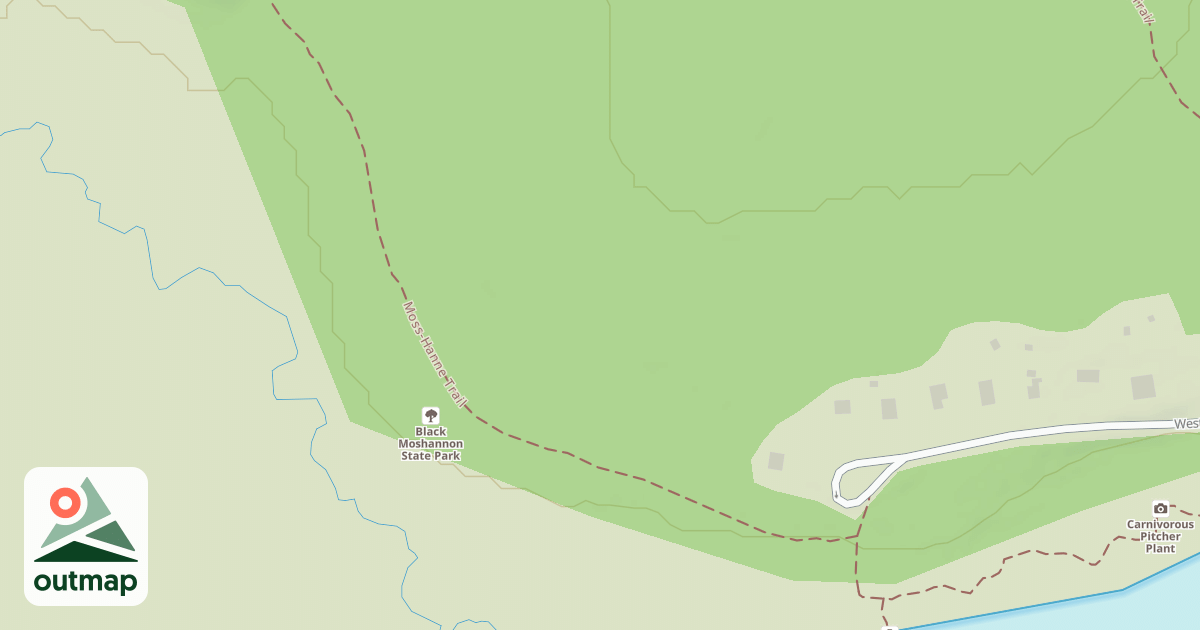 Map of Black Moshannon State Park Trails