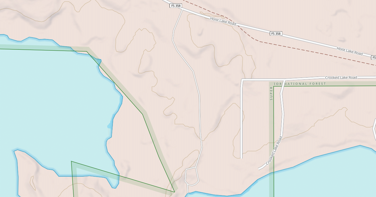 Map preview of CROOKED LAKE BOAT LANDING