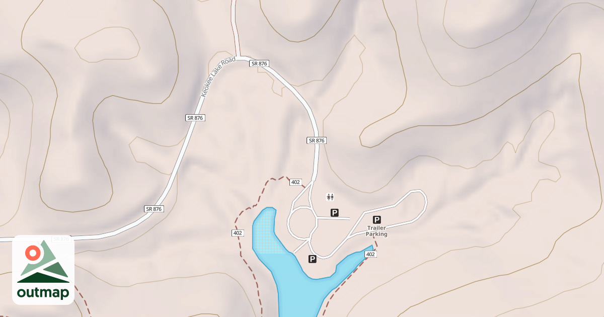 Map of KEOKEE LAKE PARKING