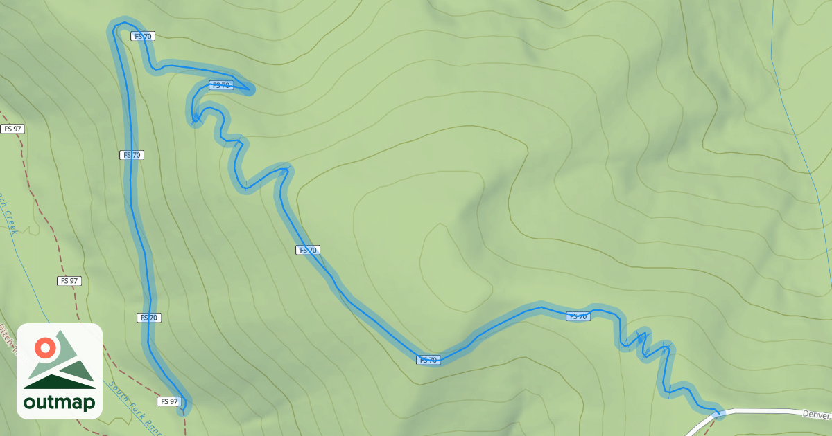 Map of Twisted Ankle Trail