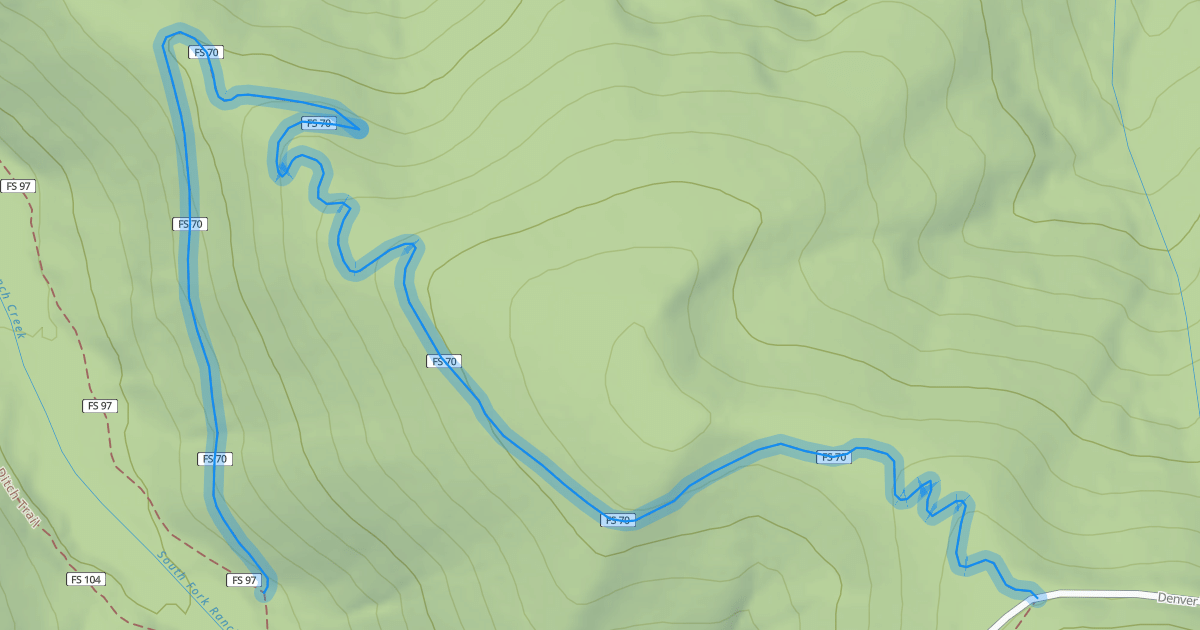Map preview of Twisted Ankle Trail
