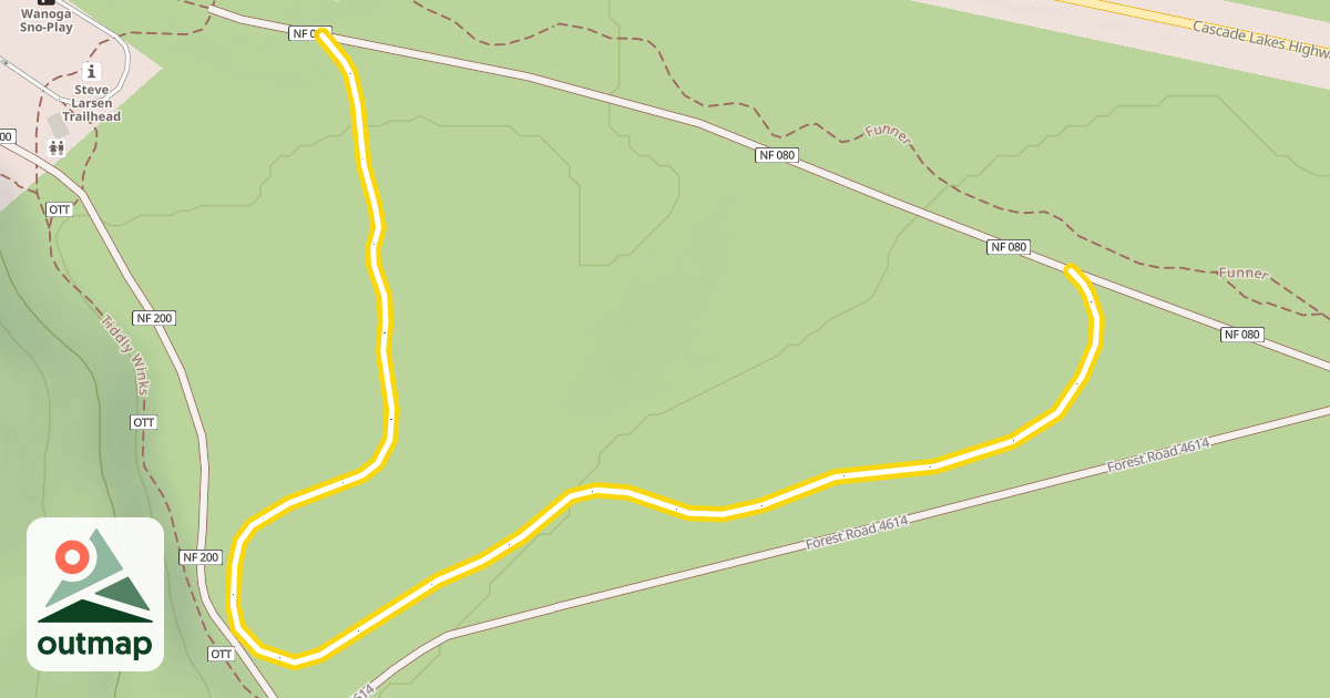 Map of Big Dipper Skate Loop