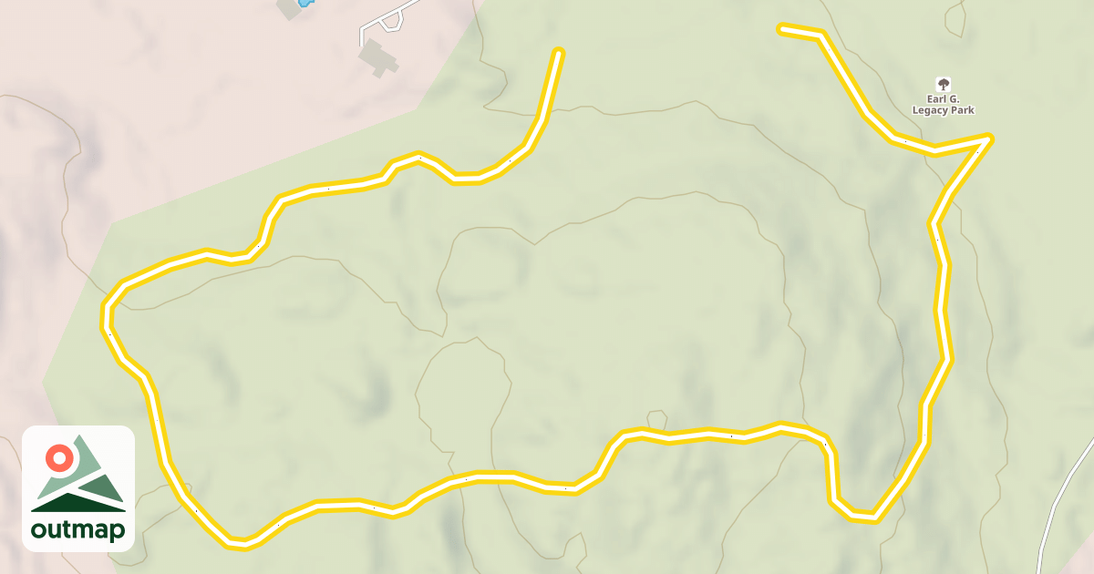 Map of Powder Hill Loop