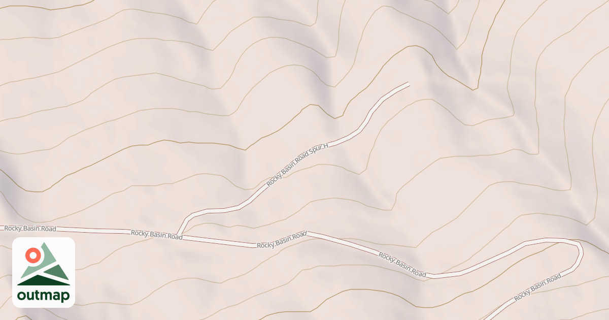 Map of ROCKY BASIN H SPUR