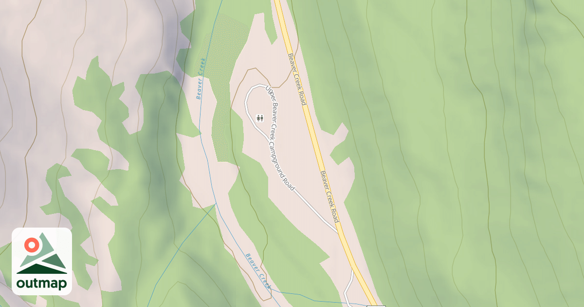 Map of UPPER BEAVER CR CG