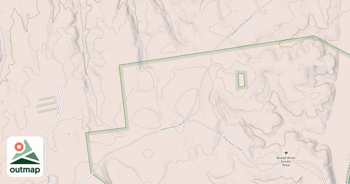 Map of SHELTON FERRY
