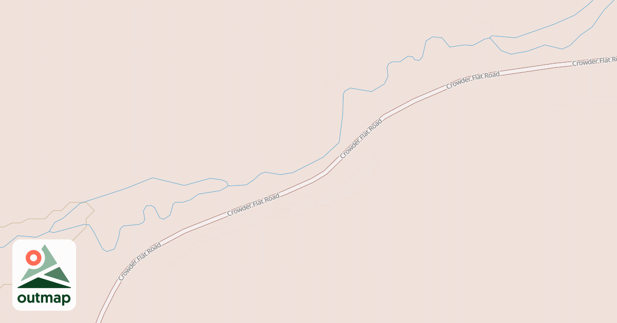 Map of CROWDER FLAT SPUR