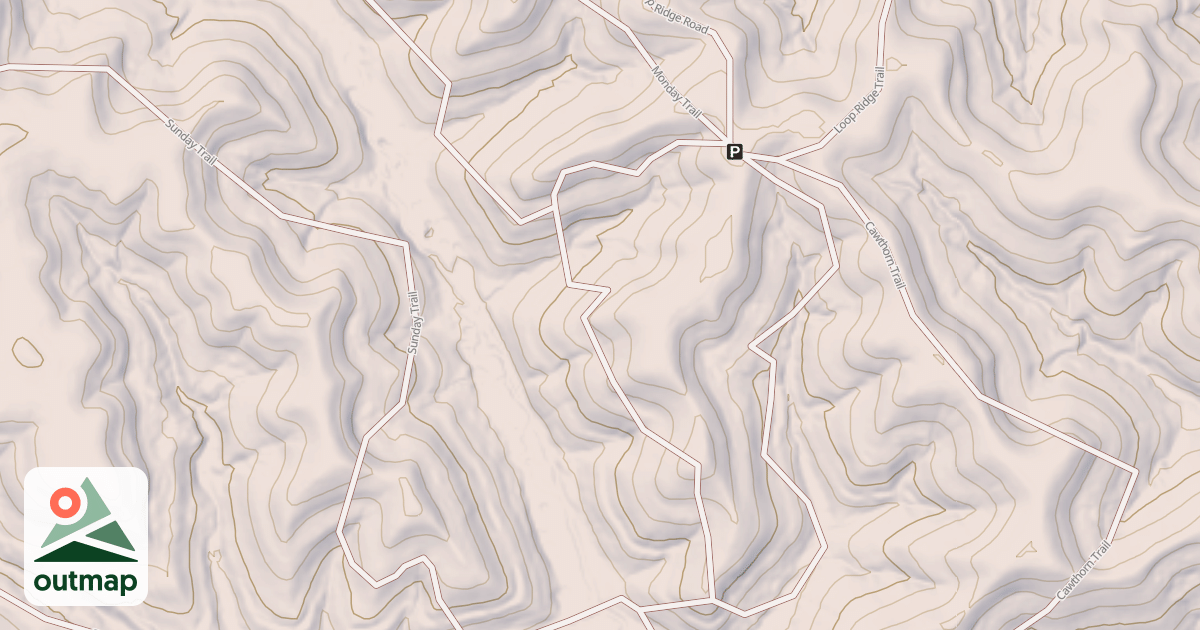 Map of Missing Creek Loop