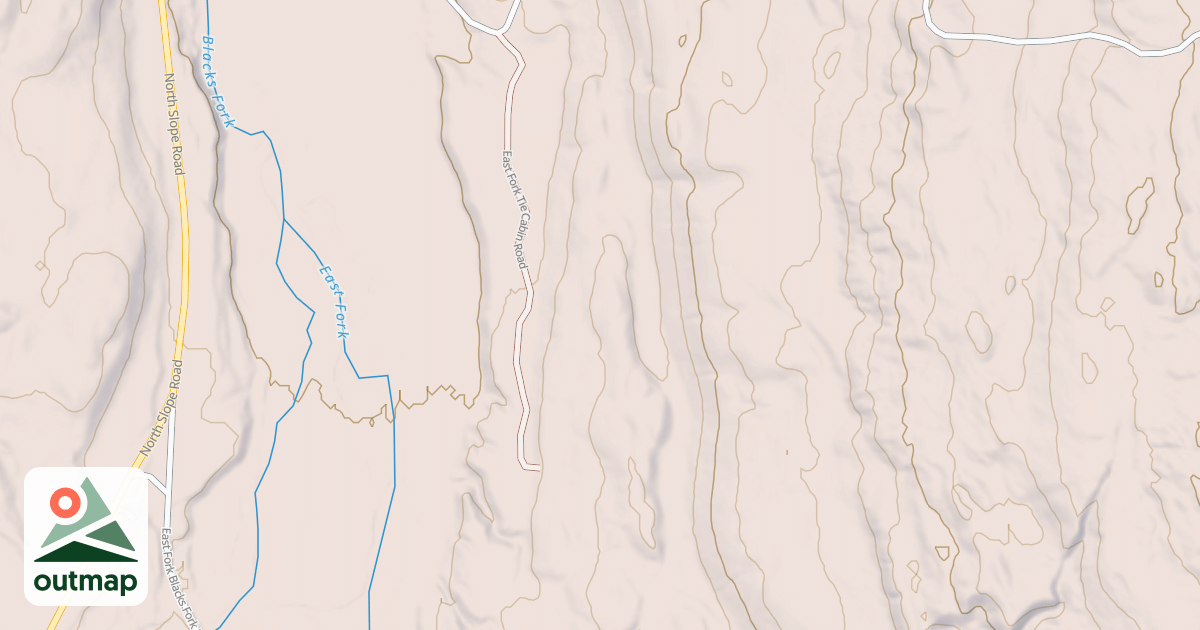 Map of EAST FORK TIE CABIN
