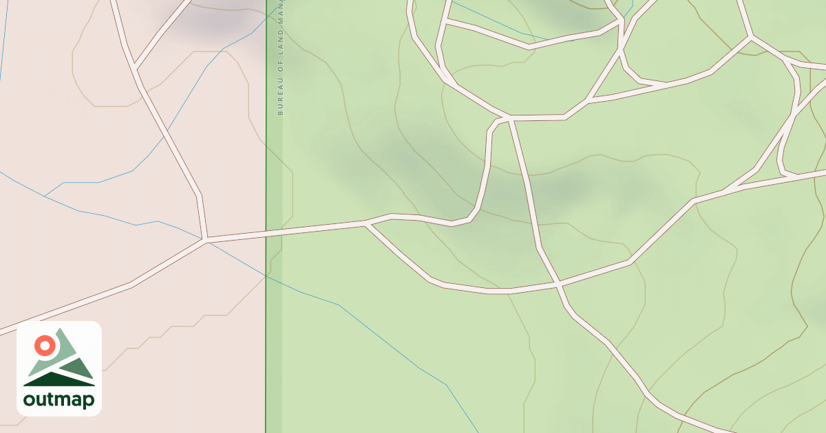 Map of BLM National GTLF Public Motorized Roads 2e072381-b917-4b25-9380-823cf07dd6fa