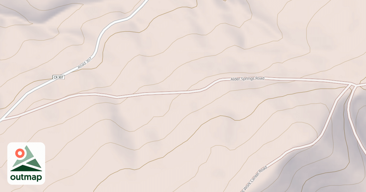 Map of ALDER SPRINGS