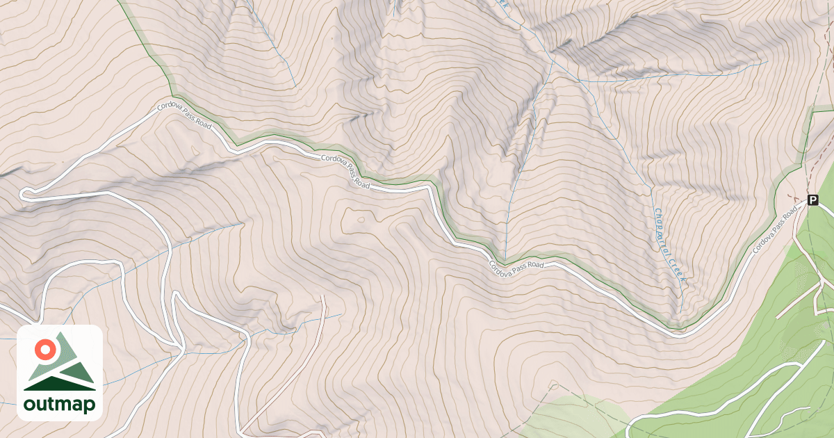 Map of CORDOVA PASS in Huerfano
